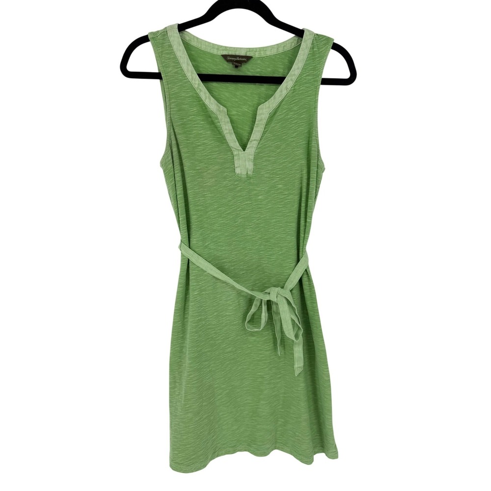 Tommy Bahama Dress S Green Sleeveless Cotton Mini Coastal Island Tropical